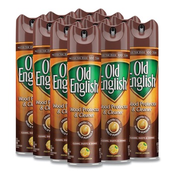 OLD ENGLISH 12.5 oz. Aerosol Spray Furniture Polish - Fresh Lemon Scent (12/Carton)