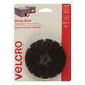 Paper Fasteners | Velcro 90089 0.63 in. Diameter Removable Adhesive Sticky-Back Fasteners - Black (75/Pack) image number 0