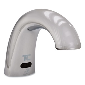 Rubbermaid Commercial One Shot 11 in. x 14 in. x 3.5 in. Touch Free Foam Soap Dispenser - Chrome (4/Carton)