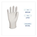 Disposable Gloves | Boardwalk BWK345MCT General Purpose 4.4 Mil Powder-Free Latex Gloves - Medium, Natural (1000/Carton) image number 6