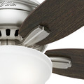 Ceiling Fans | Hunter 53315 52 in. Newsome Brushed Nickel Ceiling Fan with Light image number 8