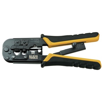 Klein Tools VDV226-011-SEN All-in-One Ratcheting Data Cable Crimper/ Wire Stripper/ Wire Cutter