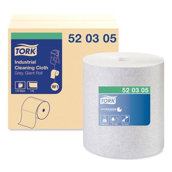 Tork 1-Ply 12.6 in. x 13.3 in. Industrial Cleaning Cloths -  Gray (1/Carton)
