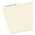  | PRES-a-ply 30632 0.66 in. x 3.44 in. Labels - White (30/Sheet, 50 Sheets/Box) image number 1