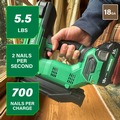 Primed for Savings Sale! | Metabo HPT NT1850DGM 18V MultiVolt 18 ga. Cordless Compact Brad Nailer Kit (2 Ah) image number 2