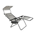 Outdoor Living | Bliss Hammock GFC-451WP 360 lbs. Capacity 30 in. Zero Gravity Chair with Adjustable Sun-Shade - X-Large, Platinum image number 2