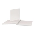 Office Jansan | Universal UNV20702 0.5 in. Capacity 11 in. x 8.5 in. 3 Slant D-Rings View Binder - White image number 4