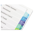 Office Jansan | Avery 11322 11 in. x 8.5 in. 32-Tab 1 to 32 Customizable TOC Ready Index Double Column Multicolor Tab Dividers - White (1-Set) image number 2