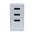 Office Carts & Stands | Alera ALEPABBFLG 14.96 in. x 19.29 in. x 27.75 in. 3-Drawers: Box/Box/File Legal/Letter Left or Right File Pedestal - Light Gray image number 1