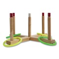 Office Jansan | Champion Sports QS1 Plastic/Wood Ring Toss Set - Assorted Colors (9-Piece/Set) image number 1