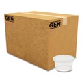 Food Service | GEN TD40012E 12 oz. Plastic Deli Containers with Lid - Clear (240/Carton) image number 0