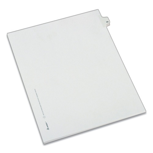 Customer Appreciation Sale - Save up to $60 off | Avery 82221 Preprinted Legal Exhibit 10-Tab '23-ft Label 11 in. x 8.5 in. Side Tab Index Dividers - White (25-Piece/Pack) image number 0