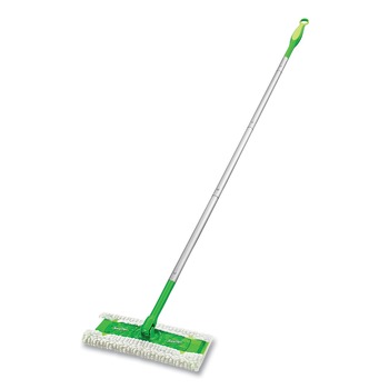 PRODUCTS | Swiffer 09060EA 10 in. x 4.8 in. Cloth Head 46 in. Aluminum/Plastic Handle Sweeper Mop - Green/Silver