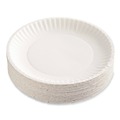 Bowls and Plates | AJM Packaging Corporation AJM PP6AJKWH 6 in. Diameter Paper Plates - White (1000/Carton) image number 2