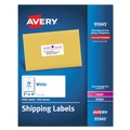  | Avery 95945 Inkjet/Laser Printer 2 in. x 4 in. Shipping Label Bulk Packs - White (10/Sheet, 250-Sheet/Box) image number 0