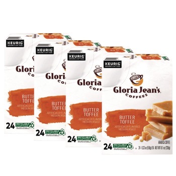 Gloria Jean's Coffee K-Cups - Butter Toffee (96/Carton)