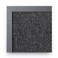 Office Jansan | MasterVision MX04433168 24 in. x 18 in. Designer Combo MDF Wood Frame Fabric Bulletin/Dry Erase Board - Charcoal/Gray/Black image number 3
