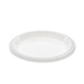 Office Jansan | Pactiv Corp. MI10 10.25 in. Diameter Meadoware Impact Plastic Plate Dinnerware - White (500/Carton) image number 0