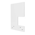 Desk Accessories & Office Organizers | Deflecto PBCMPC2331S 23.75 in. x 31.75 in. Polycarbonate Mounting Safety Barrier with Side Pass Thru - Clear (2/Carton) image number 0
