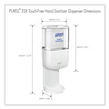 Labor Day Sale! Save $30 off $199! | PURELL 7720-01 ES8 5.25 in. x 8.56 in. x 12.13 in. 1,200 mL Touch Free Hand Sanitizer Dispenser - White (1/Carton) image number 4