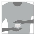 Cutlery | Dart 12SL Slip-Thru Plastic Lids for 12oz Hot/Cold Foam Cups - White (1000/Carton) image number 6