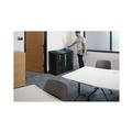 Trash & Waste Bins | Rubbermaid Commercial 2078994 Sustain 15 gal Metal/Plastic Decorative Refuse with Recycling Lid - Black/Blue image number 6