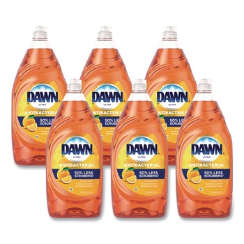 Dawn Ultra 38 oz. Bottle Antibacterial Dishwashing Liquid - Orange Scent (8/Carton)