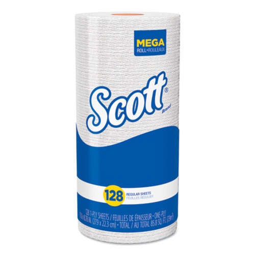 Cleaning & Janitorial Supplies | Scott 41482 1-Ply 11 in. x 8.75 in. Kitchen Roll Towels (128/Roll 20 Rolls/Carton) image number 0
