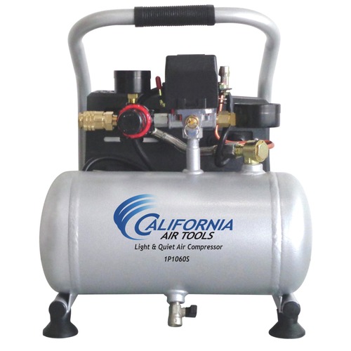 New Year New Savings! Save $25 off $150 | California Air Tools CAT-1P1060S 0.6 HP 1 Gallon Light and Quiet Steel Tank Hand Carry Air Compressor image number 0