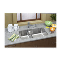 Kitchen Sinks | Elkay ELUHAQD32179 Gourmet Undermount 32 in. x 18-1/4 in. Dual Basin Kitchen Sink (Stainless Steel) image number 2