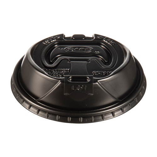 Cups and Lids | Dart OPT316B Optima Reclosable Lids for Paper Hot Cups fits 10 oz. - 24 oz. Cups - Black (1000/Carton) image number 0