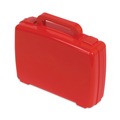Desk Accessories & Office Organizers | Deflecto 39506RED Little Artist Antimicrobial Storage Case - Red image number 0