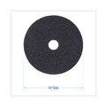 Cleaning Cloths | Boardwalk BWK4019BLA 19 in. Diameter Stripping Floor Pads - Black (5/Carton) image number 4
