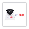 Bulk Savings Pricing 1 | ACCUSTAMP2 035535 1.63 in. x 0.5 in. PAID Pre-Inked Shutter Stamp with Microban - Red/Blue image number 1