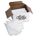 Office Jansan | Office Snax STR5 5 in. Plastic Stir Sticks - White (1000/Box) image number 1