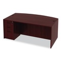 Labor Day Sale! Save $30 off $199! | Alera ALEVA532822MY Valencia Series 15.63 in. x 20.5 in. x 28.5 in. Box/File Full Pedestal - Mahogany image number 4