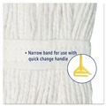 New Year New Savings! Save $25 off $150 | Boardwalk BWK2020REA #20 Cut-End Rayon Wet Mop Head - White image number 7
