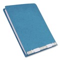 Office Jansan | ACCO A7054052A PRESSTEX 11 in. x 8.5 in. 6 in. Capacity 2 Posts Pressboard Covers with Storage Hooks - Light Blue image number 2