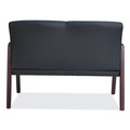  | Alera ALERL2219M Reception Lounge WL Series 44.88 in. x 26.13 in. x 33 in. Loveseat - Black image number 3