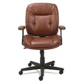  | OIF OIFST4859 16.93 in. - 20.67 in. Seat Height Swivel/Tilt Bonded Leather Task Chair Supports 250 lbs. - Chestnut Brown/Black image number 0