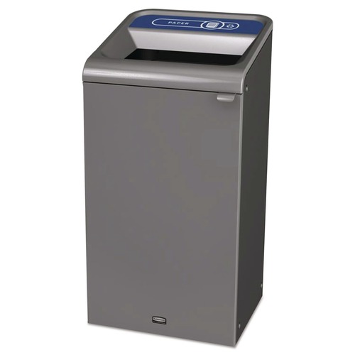 Trash & Waste Bins | Rubbermaid Commercial 1961623 23 Gallon Paper Configure Indoor Recycling Waste Receptacle - Gray image number 0