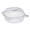 Food Trays, Containers, and Lids | Dart PET57PST1 5.86 in. x 3.11 in. ClearSeal Hinged-Lid Plastic Containers - Clear (500/Carton) image number 2