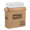 Cups and Lids | SOLO TLB316-0004 Traveler Cappuccino Style Dome Lid Fits 10 oz. to 24 oz. Cups - Black (1000/Carton) image number 3