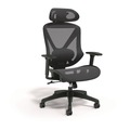 Office Chairs | Alera ALETN41BME18 17.44 in. to 20.98 in. Seat Height Taunton Ergonomic Mesh Swivel Task Chair Supports Up to 275 lbs. - Black Seat/Back, Black Base image number 0