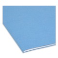 File Folders | Smead 17010 Straight Tabs Legal Size 0.75 in. Expansion Reinforced Top Tab Colored File Folders - Blue (100/Box) image number 4