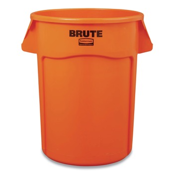 Rubbermaid Commercial Brute 44 gal Plastic Container - Round Orange