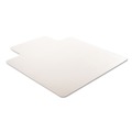 Office Jansan | Deflecto CM17233 45 in. x 53 in. Wide Lipped ExecuMat All Day Use Chair Mat for High Pile Carpet - Clear image number 1