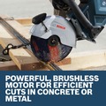 Chop Saws | Factory Reconditioned Bosch GCS18V-230N-RT 18V Lithium-Ion Brushless 9 in. Cordless Cutoff Saw (Tool Only) image number 2