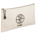 Cases and Bags | Klein Tools 5139 12.5 in. x 7 in. x 0.7 in. Zipper Bag Canvas Tool Pouch image number 0