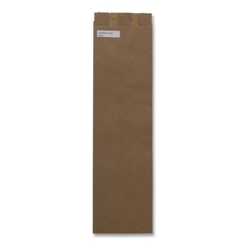 Ross & Wallace Paper Products 4.5 in. x 2.5 in. x 16 in. 35# Basis Weight Merchandise Size Grocery Paper Bags - Brown (500/Bundle)